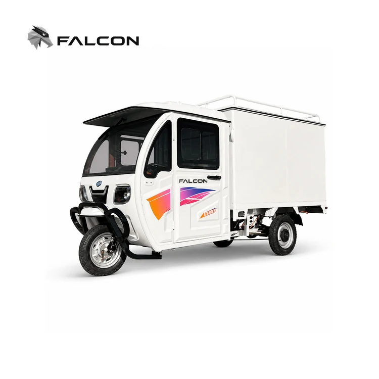 Full-Cab Enclosed Electric Delivery Tricycle – ECV-005