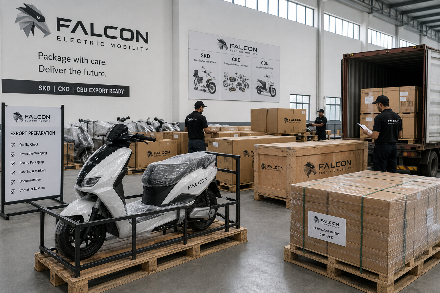 Illustrative electric vehicle packaging and logistics coordination